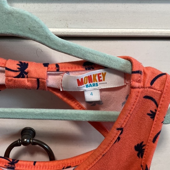 5/$25 Girls Monkey Bars 4T romper - Picture 2 of 3